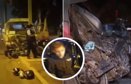 Sujetos intentan incendiar combi en SMP, pero chofer lo evita