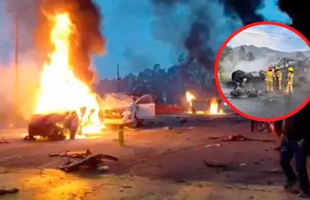 Choque y explosi�n en peaje Casablanca, en Zipaquir�.