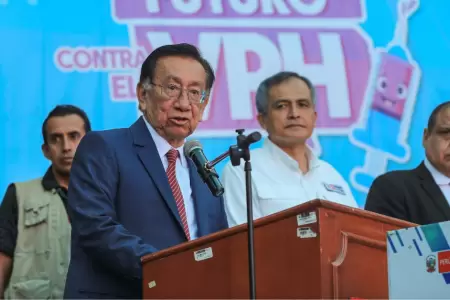 Presidente Balc�zar anuncia inversi�n para vacunas contra VPH
