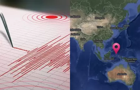Un terremoto de magnitud 7.4 sacudi� las costas de Indonesia
