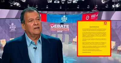 Jorge Nieto lleg� tarde al debate por el tr�fico.