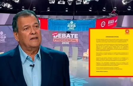Jorge Nieto lleg� tarde al debate por el tr�fico.