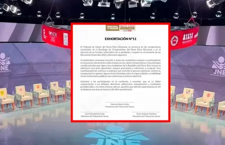 Exhortacion del tribunal de honor del PEE.