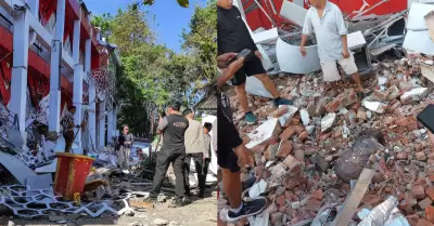 Impactantes im�genes tras el terremoto que sacudi� Indonesia