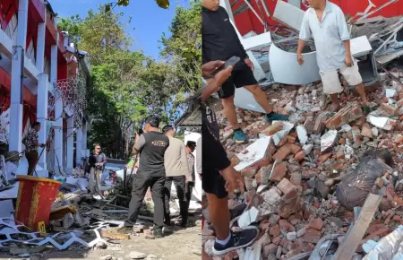 Impactantes im�genes tras el terremoto que sacudi� Indonesia