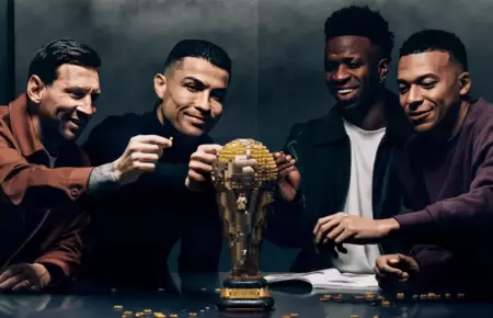 El inesperado anuncio de LEGO que reuni� a Messi, Ronaldo, Mbapp� y Vinicius Jr