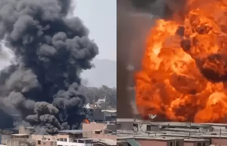 Incendio de grandes proporciones se registra en SJL