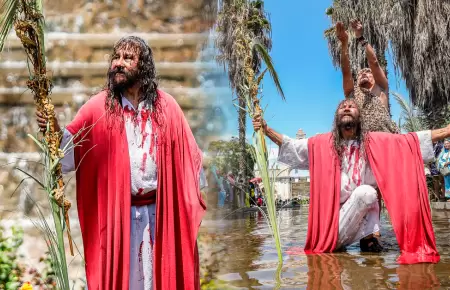 La tradicional puesta en escena congreg� a fieles en el R�mac este Jueves Santo.