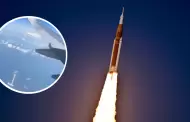 ¡Desde el cielo! Pasajeros graban el momento exacto del despegue de la misión Artemis II desde un avión