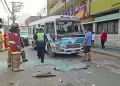 R�mac: Accidente vehicular deja 20 heridos tras choque entre buses de transporte