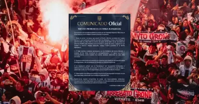 Comunicado de Alianza Lima ante banderazo