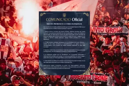 Comunicado de Alianza Lima ante banderazo