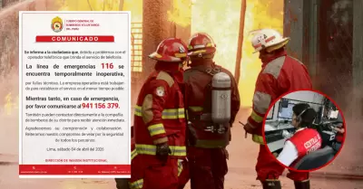 Bomberos cambian l�nea de emergencia temporalmente