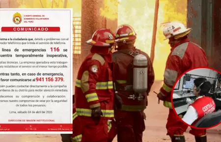 Bomberos cambian l�nea de emergencia temporalmente
