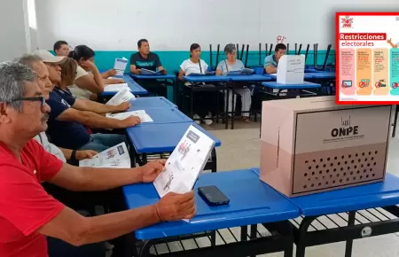 El JNE emiti� diversas restricciones previas a elecciones.