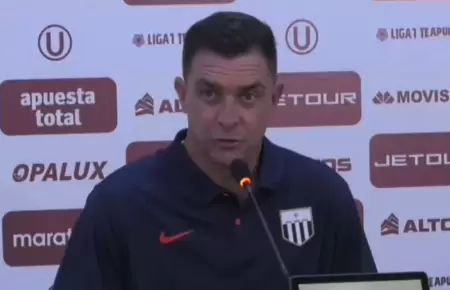 Pablo Guede minimiza derrota de Alianza Lima