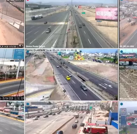 Panamericana Sur - domingo 5 de abril.