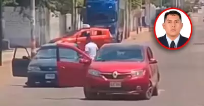 Escena del crimen en el distrito de La Esperanza.