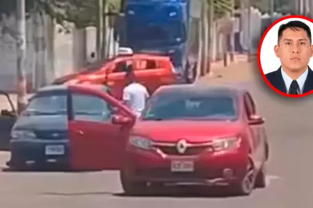 Escena del crimen en el distrito de La Esperanza.