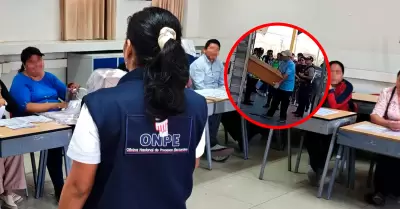 Trabajador se desvaneci� durante exposici�n previo a las elecciones.