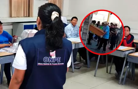 Trabajador se desvaneci� durante exposici�n previo a las elecciones.