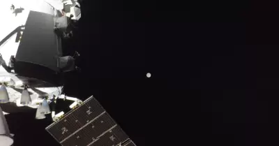 Foto de la cara oculta de la Luna tomada por la misi�n Artemis II