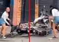 Extranjera destruye la moto de su pareja tras sorprenderlo si�ndole infiel en discoteca