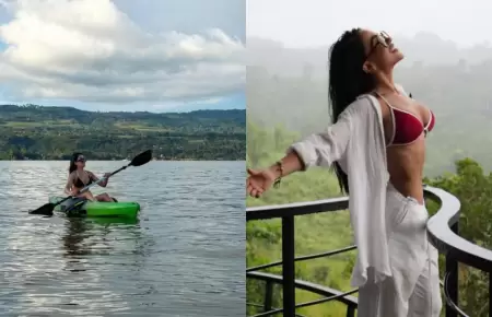 Onelia Molina se relaja en la selva tras ruptura con Mario Irivarren