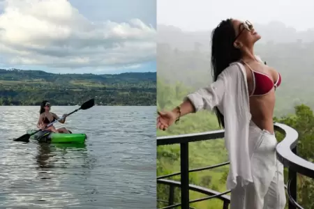 Onelia Molina se relaja en la selva tras ruptura con Mario Irivarren