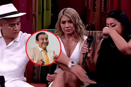 Esposa de Manolo Rojas se quiebra en homenaje p�stumo al humorista