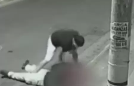 Ladrones asaltaron violentamente a un joven en Santa Anita.