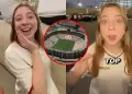 Joven estadounidense qued� impactada con el estadio Monumental tras cl�sico entre la 'U' y Alianza Lima: "Gigante"
