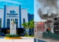 Hospital Almenara: Edificio se incendia por segunda vez frente a nosocomio en La Victoria