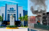 Hospital Almenara: Edificio se incendia por segunda vez frente a nosocomio en La Victoria
