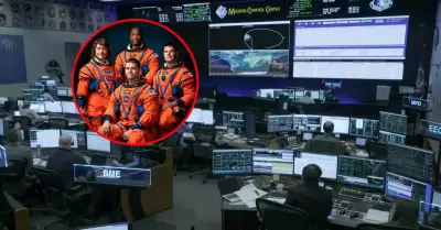 Tripulaci�n inicia su regreso al planeta tras sobrevuelo lunar.