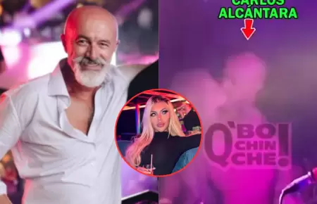 Carlos Alc�ntara fue ampayado con una joven rubia