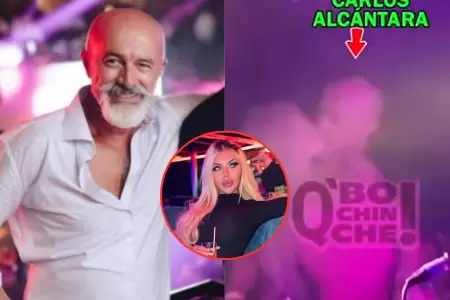 Carlos Alc�ntara fue ampayado con una joven rubia