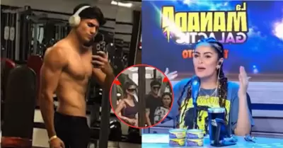 Laura Spoya viaja con su "chibolo", pero se niega a oficializarlo