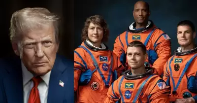Trump felicit� a los astronautas de la misi�n Artemis 2