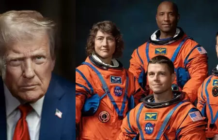 Trump felicit� a los astronautas de la misi�n Artemis 2