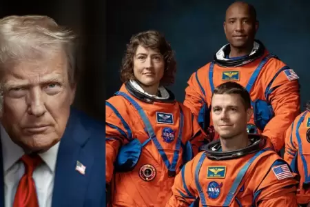 Trump felicit� a los astronautas de la misi�n Artemis 2