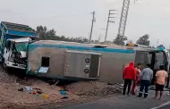 Tragedia en Panamericana Sur: Choque entre bus tur�stico y cami�n dej� un fallecido y m�s de 10 heridos