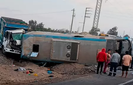 Accidente en Pisco: choque en carretera Panamericana Sur.