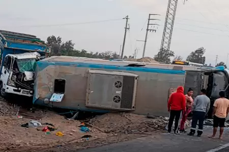 Accidente en Pisco: choque en carretera Panamericana Sur.