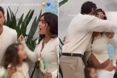 Isabella Ladera y su accidente con su falda