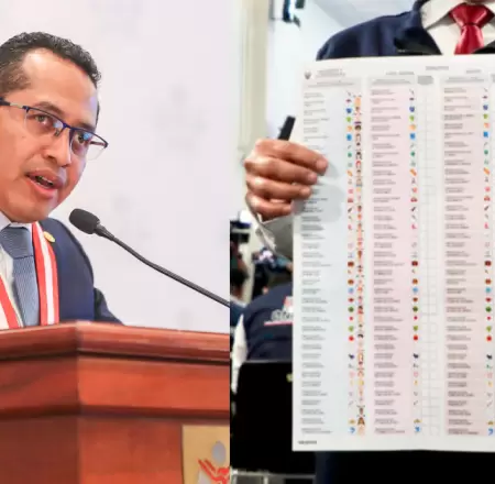Presidente del JNE pide a peruanos familiarizarse con c�dula de votaci�n de las