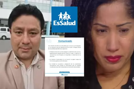 EsSalud nioega que implicado en denuncia por violencia sea funcionario p�blico.