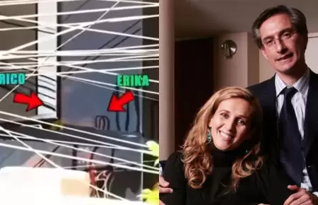 Katia Condos tras im�genes de Federico Salazar con otra mujer