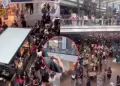Lluvia de billetes en centro comercial provoca caos y descontrol: Influencers desatan la locura