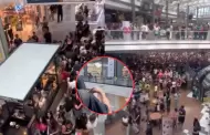 Lluvia de billetes en centro comercial provoca caos y descontrol: Influencers desatan la locura